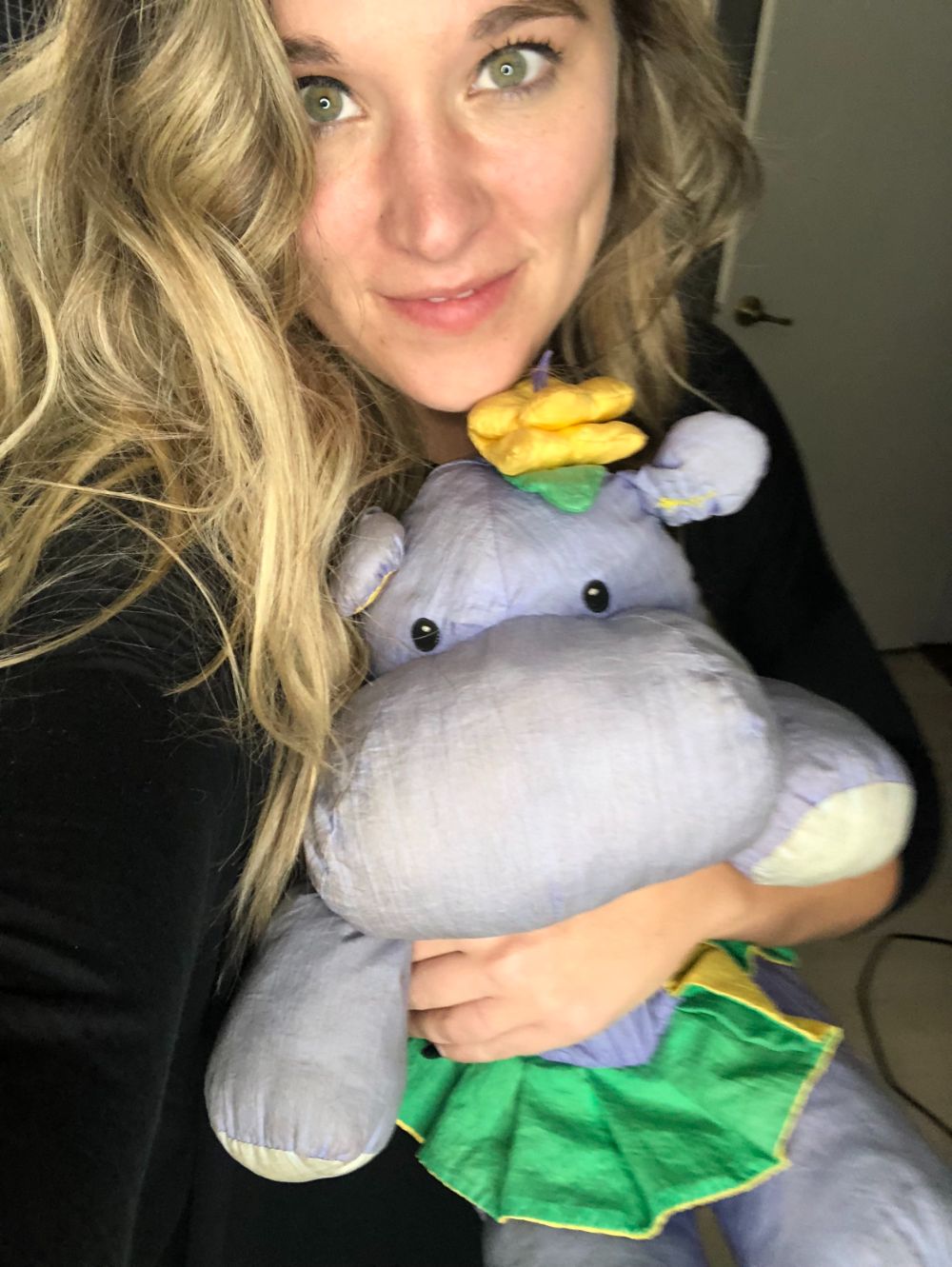 Ashley with Pippo the Hippo