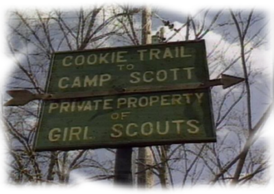 The entrance to Camp Scott