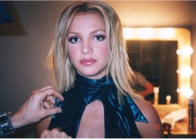 Britney Spears in a dressing room