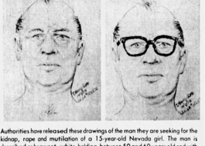 sketches of a man from the Mary Vincent case