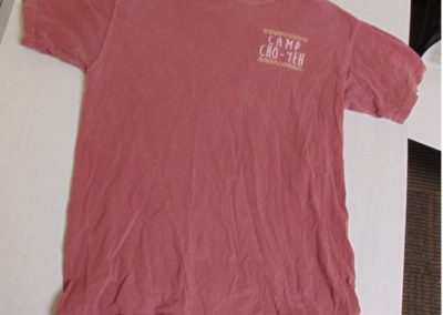 faded red t-shirt