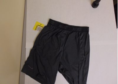 black gym shorts