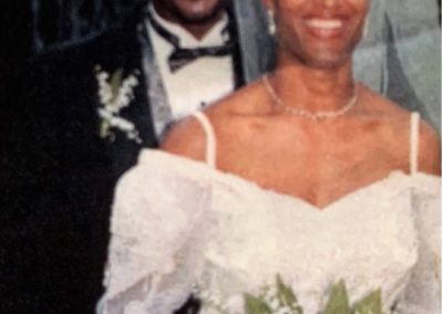 Eugene & Sherese Bingham on their wedding day