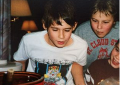 Jacob Wetterling blowing out birthday candles