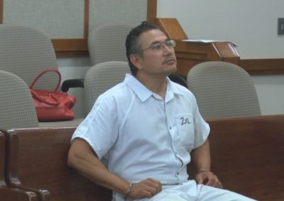 Richard Aguirre in court