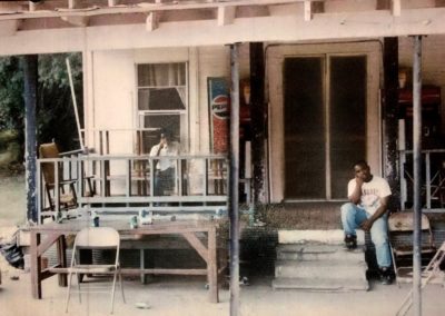 The front porch of Jimmie Jackson’s Grocery in 1992