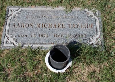 Aaron Taylor's Gravestone