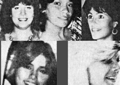 The Honolulu Strangler’s victims named clockwise from top left: Denise Hughes, Louise Medeiros, Linda Pesce, Vicki Purdy, and Regina Sakamoto.