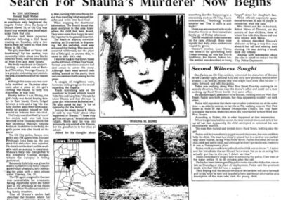 October 31, 1992 newspaper article about Shauna’s murder.