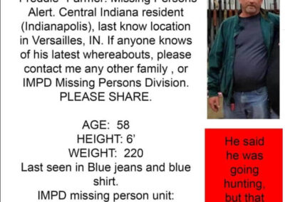 Roger “Fred” Farmer’s missing person’s poster.