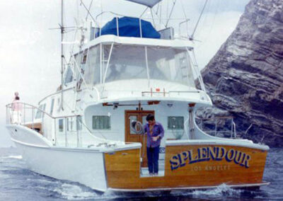 Natalie and RJ’s boat, Splendour.