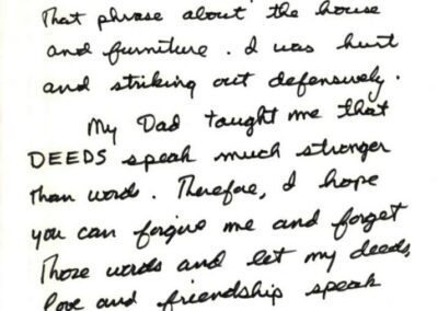 One of Bill’s letters to Robin.