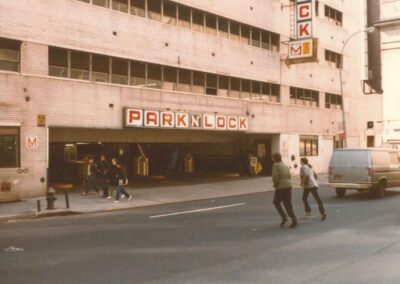 The parking garage where Robin’s car was found.