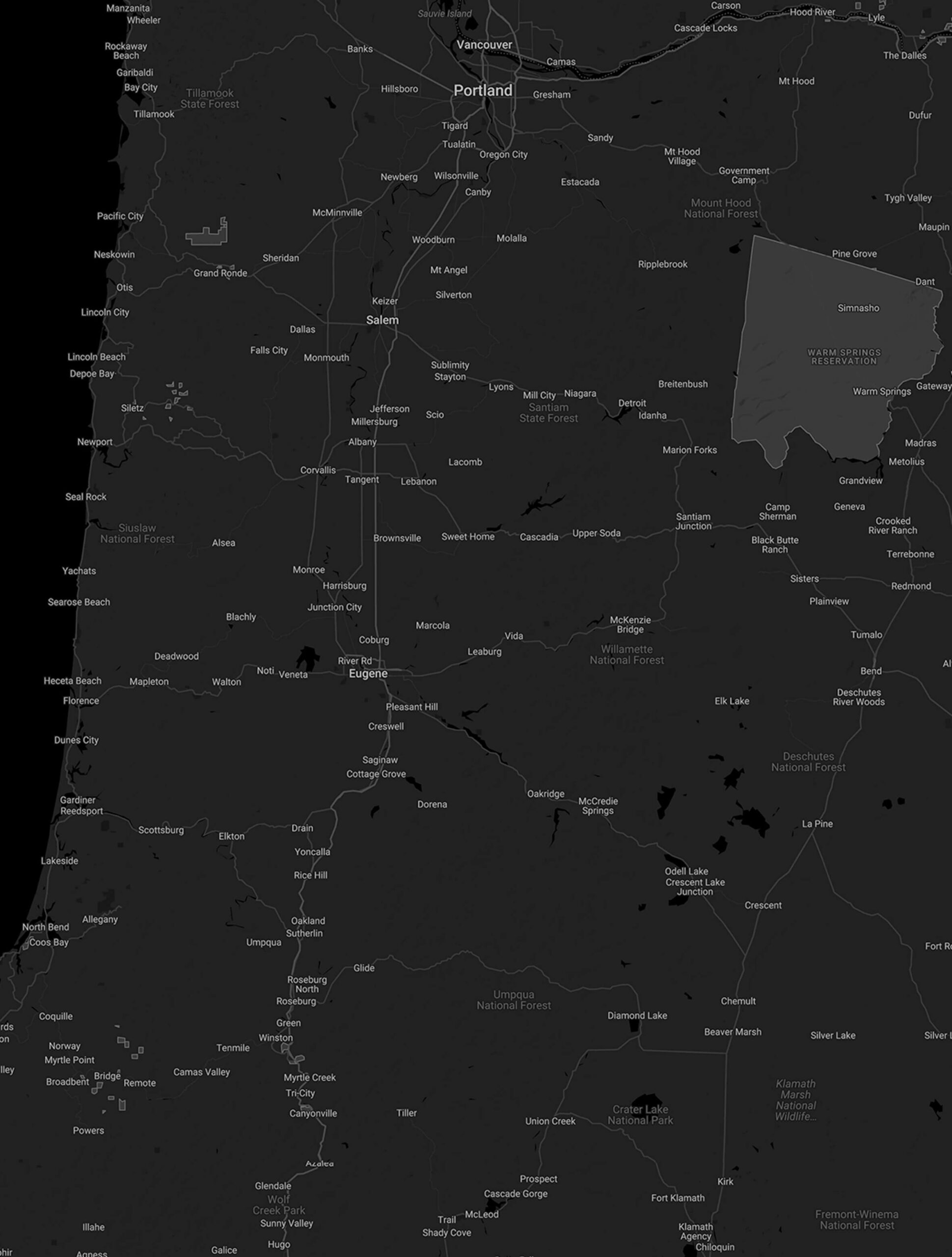 Highway 20 episode location map