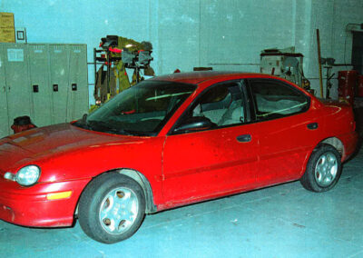 Marcus’s car, a 1995 Plymouth Neon.