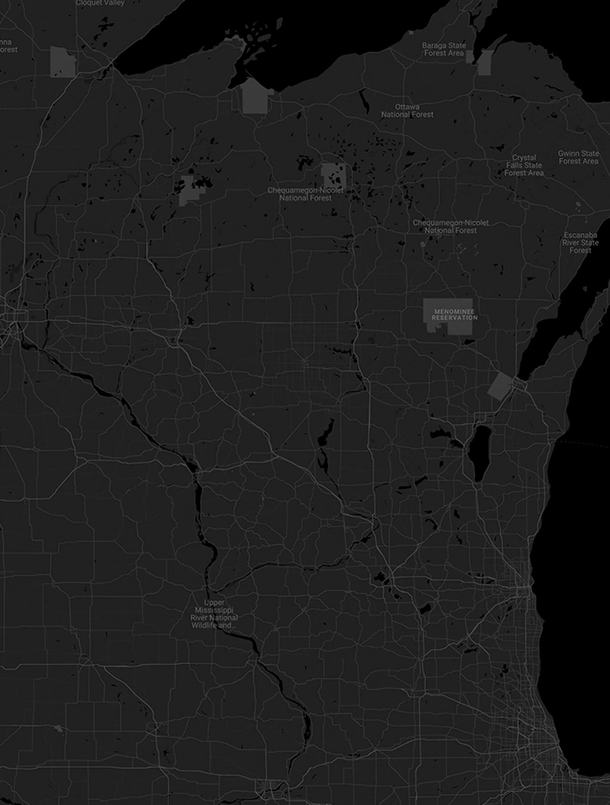 Wisconsin map with Rhys Poca Episode locations