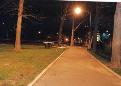 St. Mary’s Park on the night of the murder.
