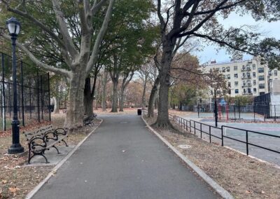 Solomon was killed near this path in St. Mary’s Park in the Bronx.