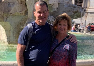 Jim Broderick and Jolene Blair in Rome.