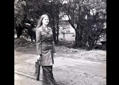 Police officer dressed in similar clothes that Barbara was wearing.