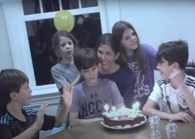 Jennifer and her kids.