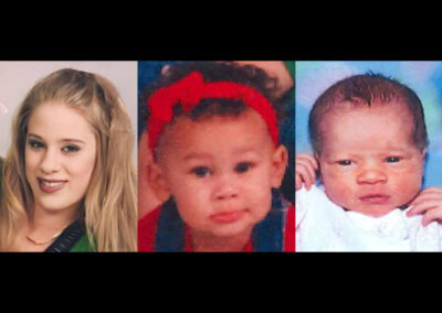 From left to right: Jennifer Lancaster, Sidney and Monique Smith.