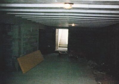 The basement stairs.