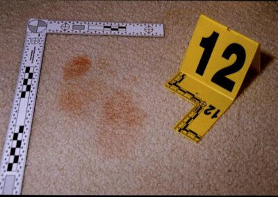 A bloody footprint left behind by Jodine’s killer.
