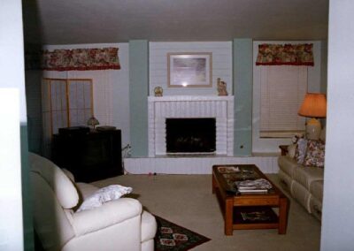 The living room in Jodine’s condo.
