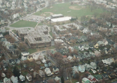 Aerial photo of School 33.