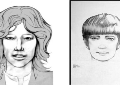 Police sketches of the Jeans/Johns in Reet’s case.