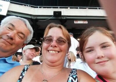 Mike Bullinger with Nadja and Payton Medley