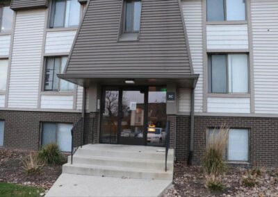 The exterior of Destiny and Nazirah’s apartment.