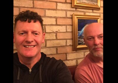 From right to left: Andrew and Lee Sutton.