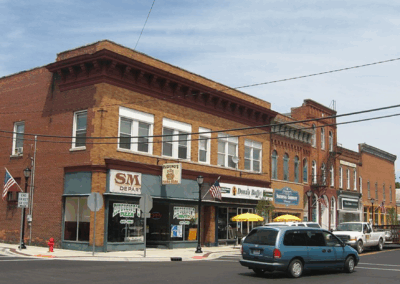 A photo of downtown Fremont, Indiana in 2012.