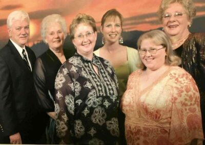 From left to right: Grandparents Merle and Margie Osborne, Aunt Missy Samons, Cousin Debbie Hall, Amber Spradlin, Aunt Amanda Hall.