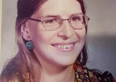 Linda in her junior year at McCluer High School in Missouri, 1975.