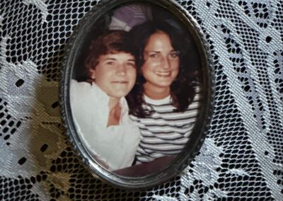 Rowena and her cousin Christi