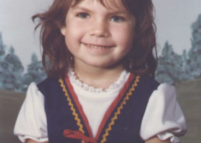 Carmen Van Huss as a child