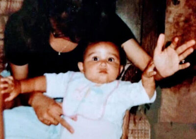 A childhood photo of Payton with her mother, Niqui