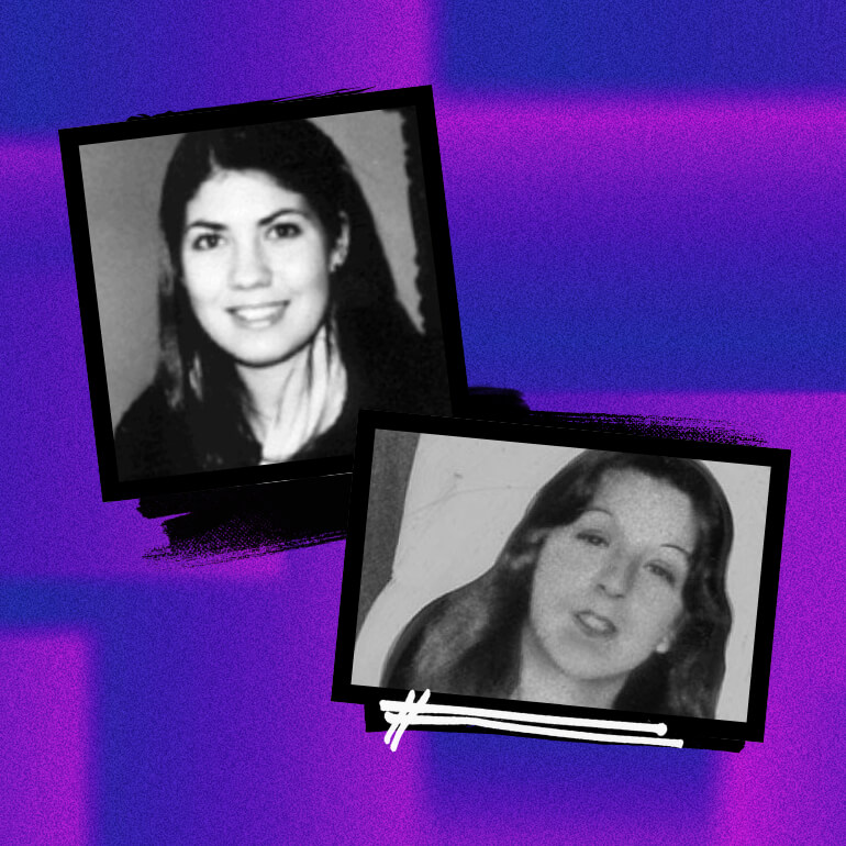 Joan & Marie Photographs on a background