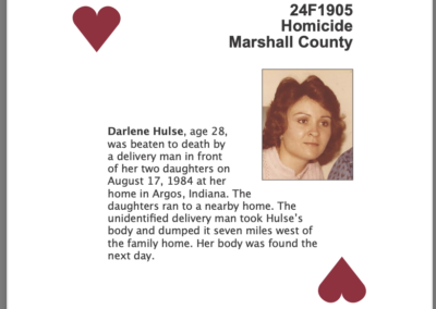 Darlene Hulse’s cold case playing card