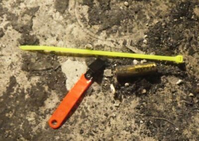 One of the Kidde batteries found on the floor.