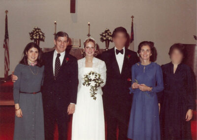 The Webster family at Eve’s wedding