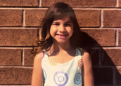 Rachel on her adoption day in 2009.