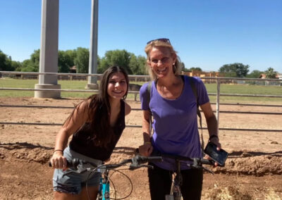 Rachel with her mother, Kim Hansen