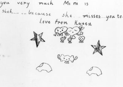 A letter to Karmein from Karmein’s sister, Karen