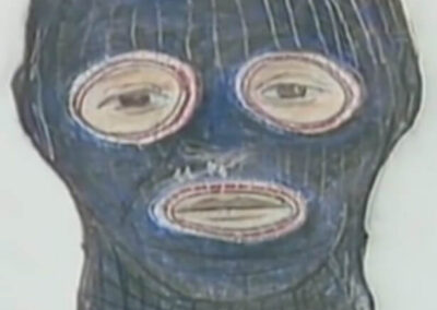 A composite sketch of Mr. Cruel released after Sharon’s attack