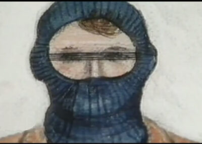 A composite sketch of Mr. Cruel released after the Lower Plenty attack