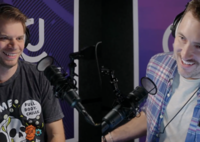 crime hunkies in the sound booth